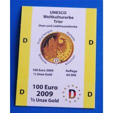 Goldeuroschuber für 100 Euro 2009 "Trier"...