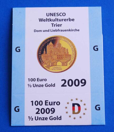 Goldeuroschuber für 100 Euro 2009 "Trier" adfg oder j G