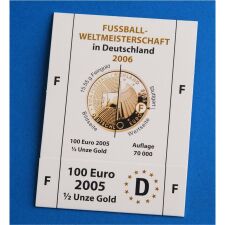 Goldeuroschuber für 100 Euro 2005...