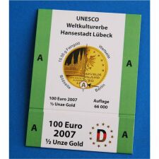 Goldeuroschuber für 100 Euro 2007...