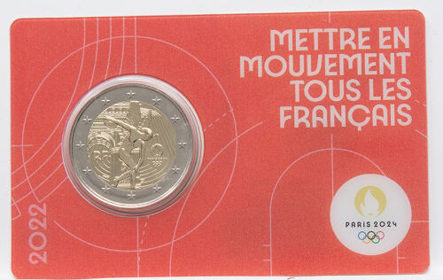 Frankreich 2 Euro 2022 - Olympische Spiele Paris 2024 BU - rot