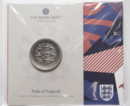 Großbritannien 5 Pfund 2023 - Pride of England - Three Lions BU