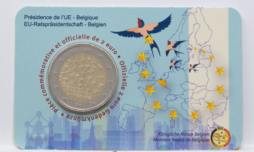 Belgien 2 Euro 2024 - EU Ratspräsidentschaft - in franz. Coincard