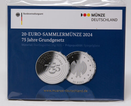 Deutschland 20 Euro 2024 - Grundgesetz - PP