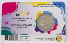 Belgien 2 Euro 2024 - Kampf gegen Krebs - in franz. Coincard