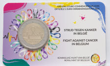 Belgien 2 Euro 2024 - Kampf gegen Krebs - in niederl. Coincard
