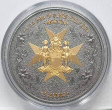 Malta 5 Euro 2024 - Golden Eagle - 1 oz Silber - coloriert