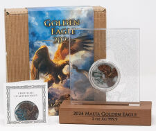 Malta 10 Euro 2024 - Golden Eagle - 2 oz Silber - Special...