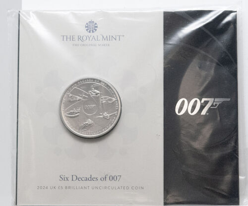 Großbritannien 5 Pfund 2024 - Six Decades of James Bond - Completer Coin  BU